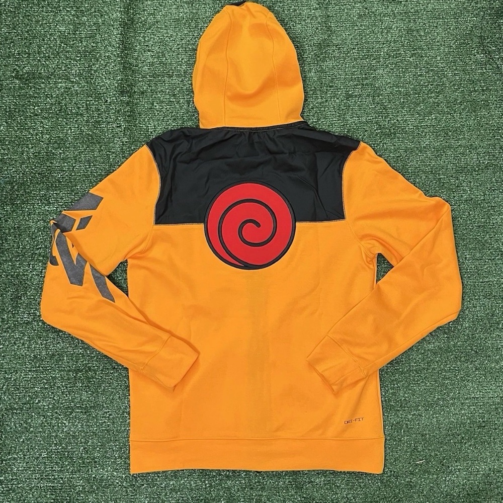 Nike Air Jordan Zion x Naruto Hoodie Gold Men’s Size Small DO6595-011